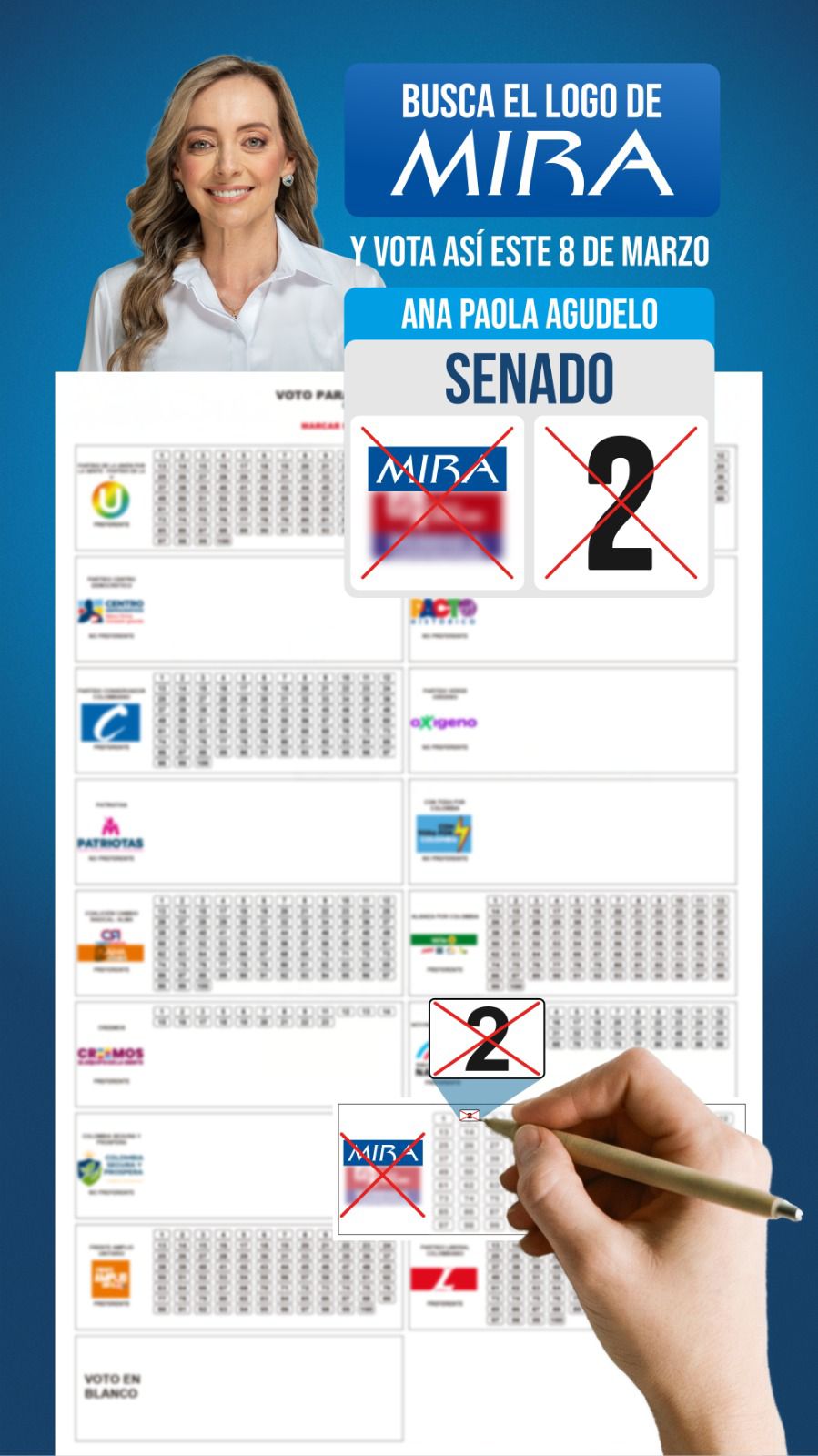 Marque así Senado